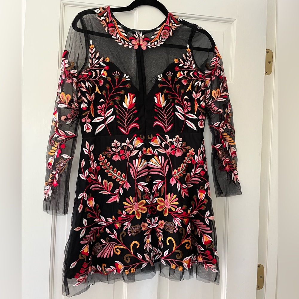 Karina Grimaldi Embroidered Mini Dress - Picture 2 of 5